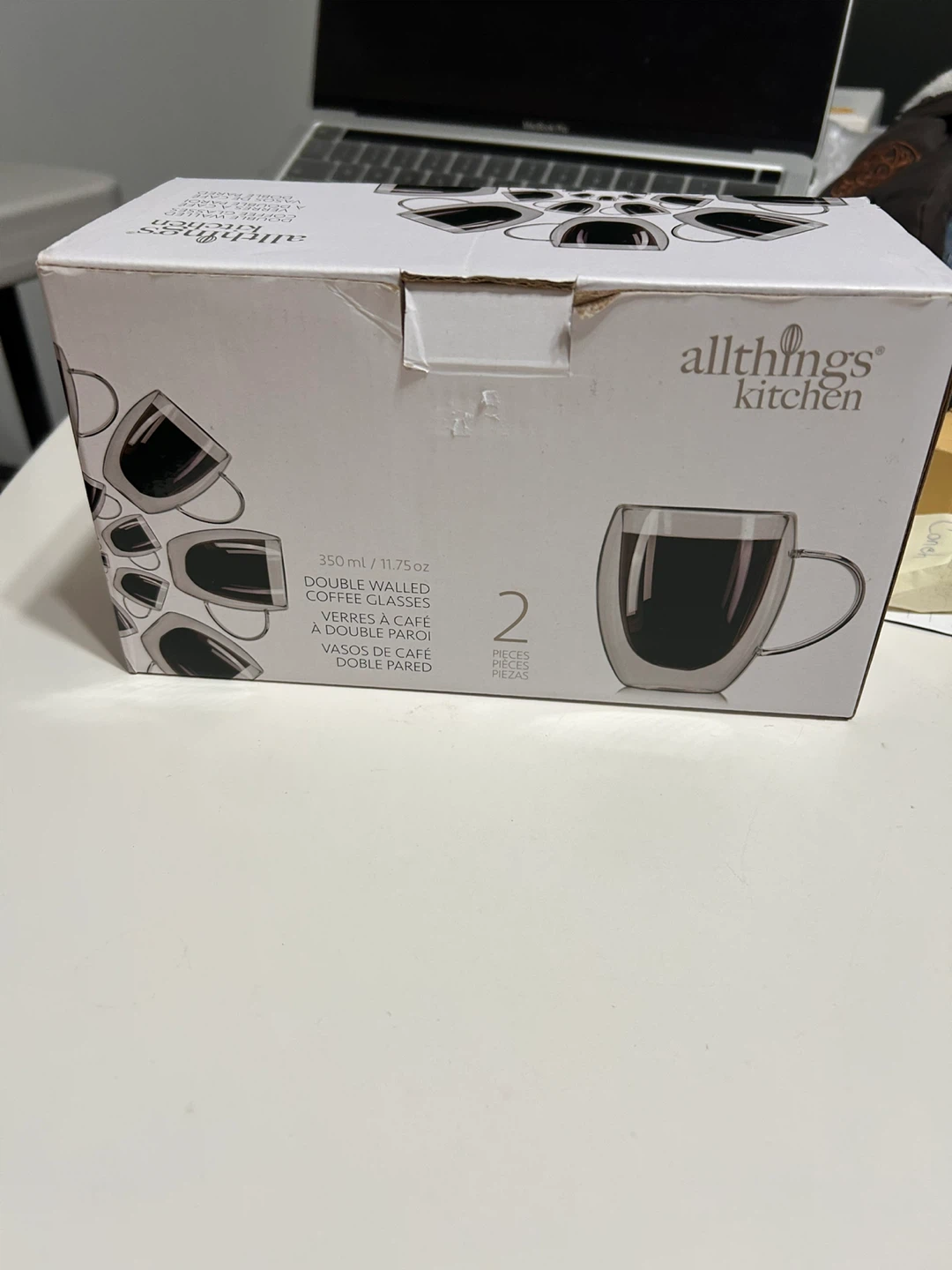 Allthings Kitchen Double Walled Coffee Glasses (2-Pack)