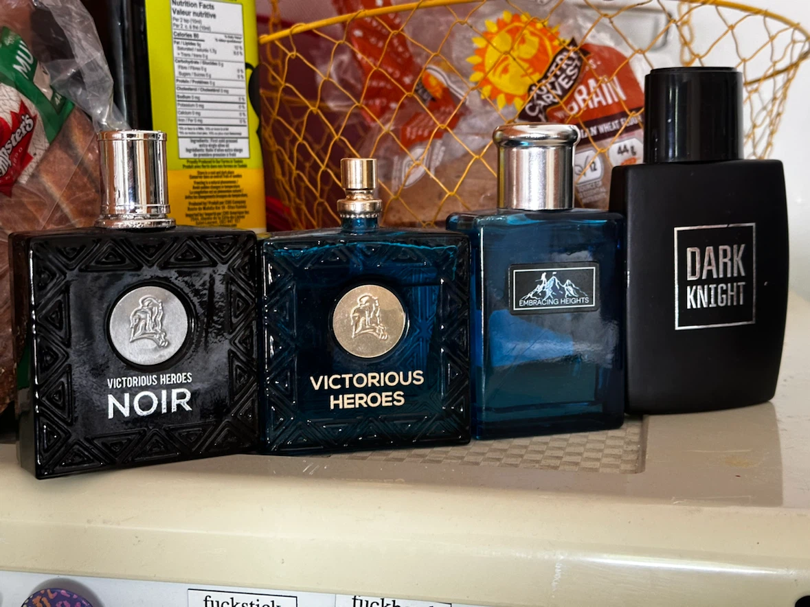4 bottles of cologne