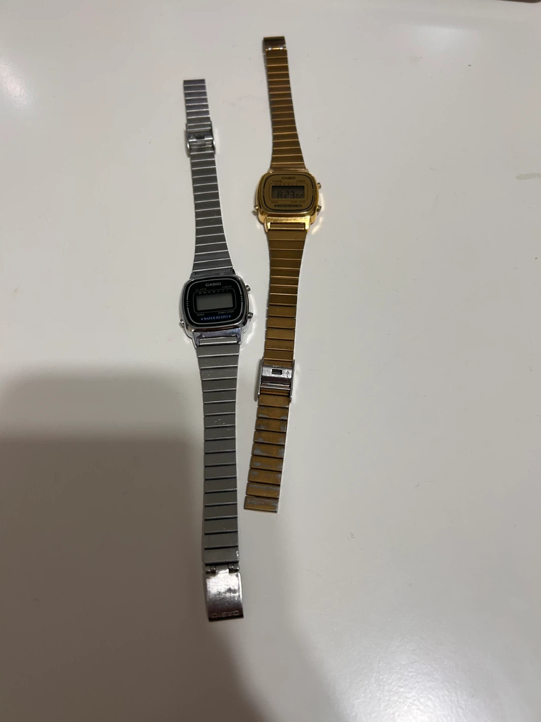 Casio Digital Watches (2) - Silver & Gold Tones