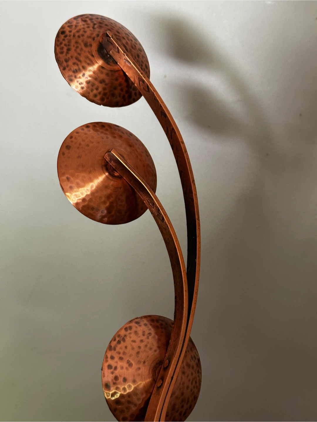 Mid a century Copper Candlestick holder Center Piece - photo 3