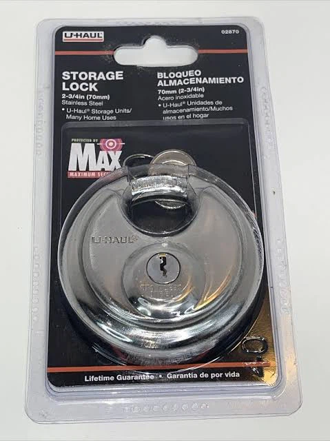 Uhaul disc lock brand new