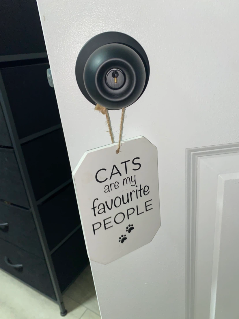 Cats Are My Favourite People Wall Sign - photo 3