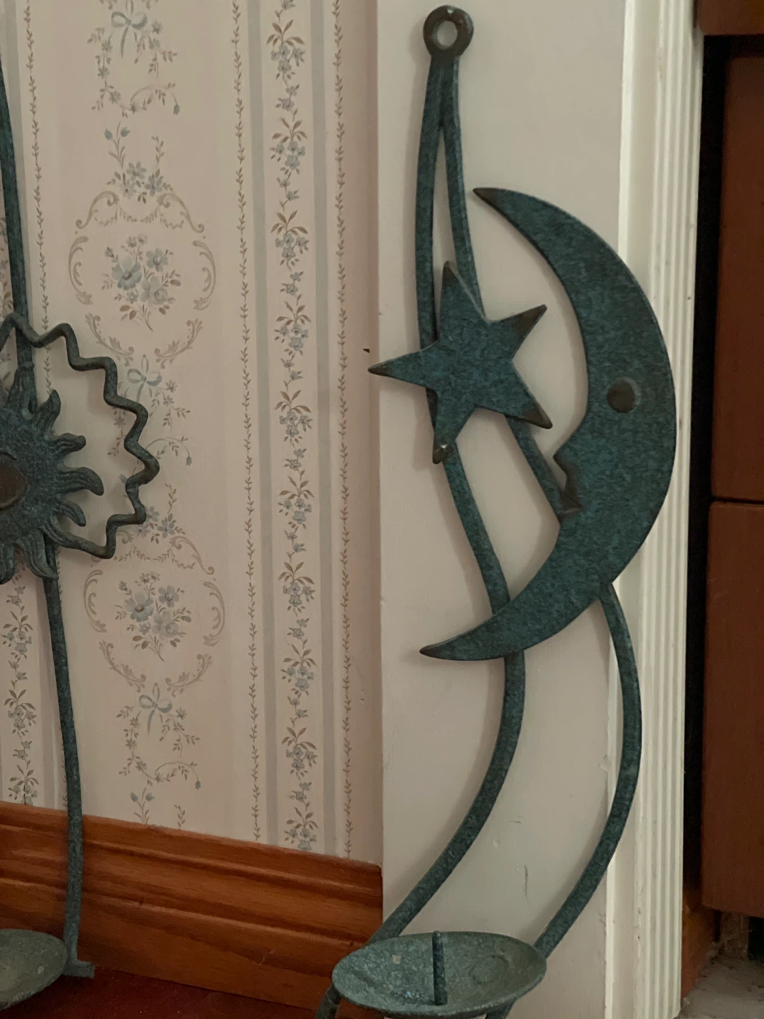Sun and Moon Wall Sconce Candle Holders - photo 5