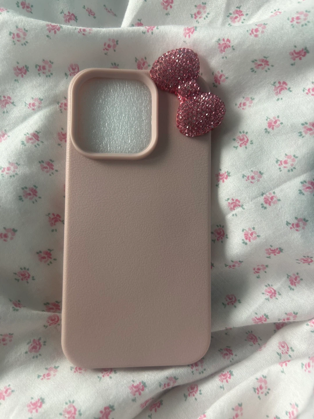 New Pink rhinestone bow iPhone case - photo 4