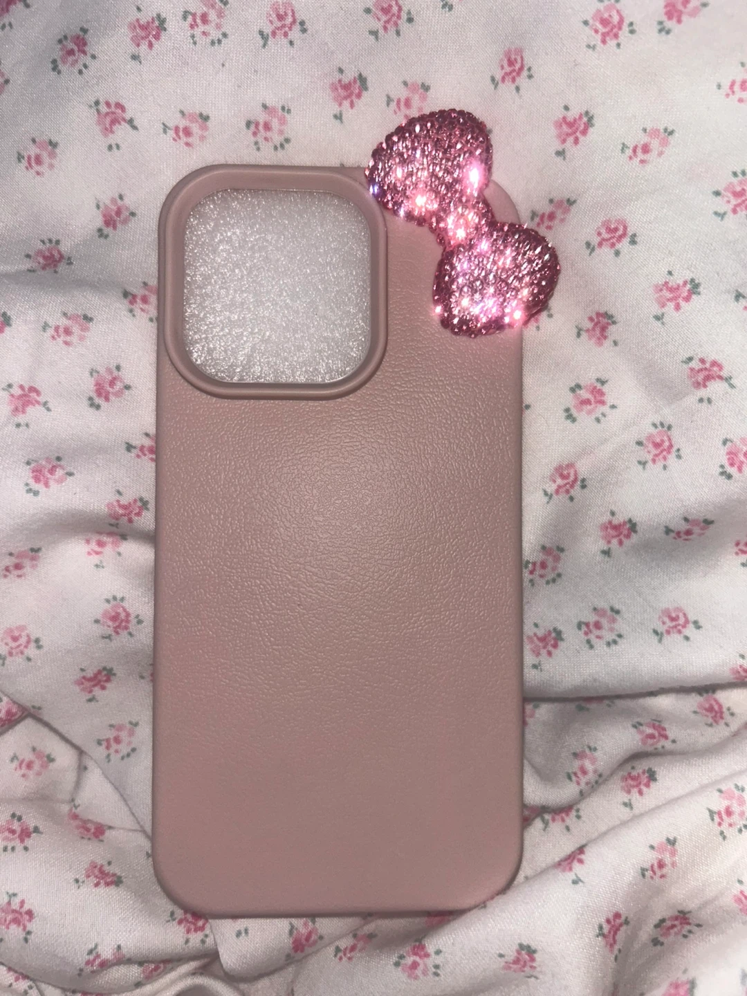 New Pink rhinestone bow iPhone case - photo 5