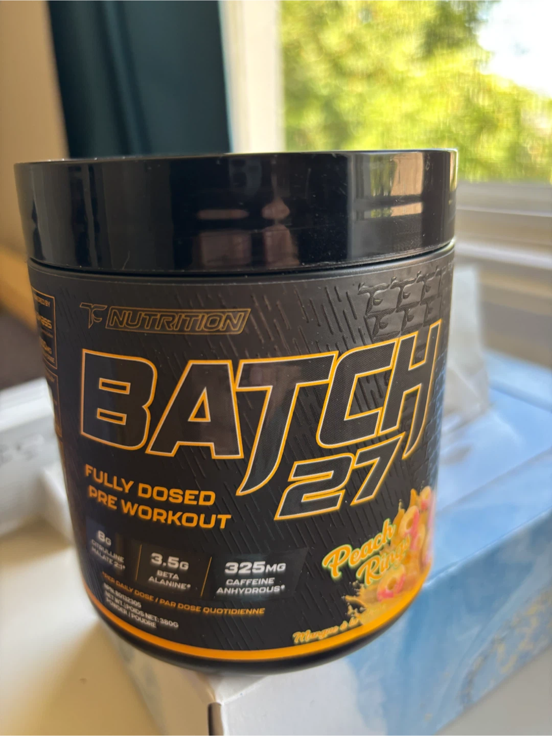 TC Nutrition Batch 27 Pre-Workout Peach Rings 380g