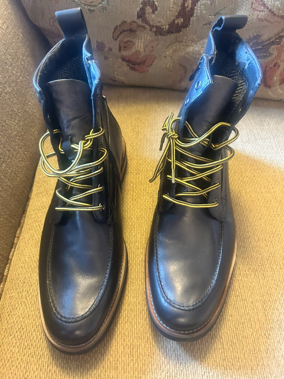 Saks Fifth Avenue Black Leather Boots