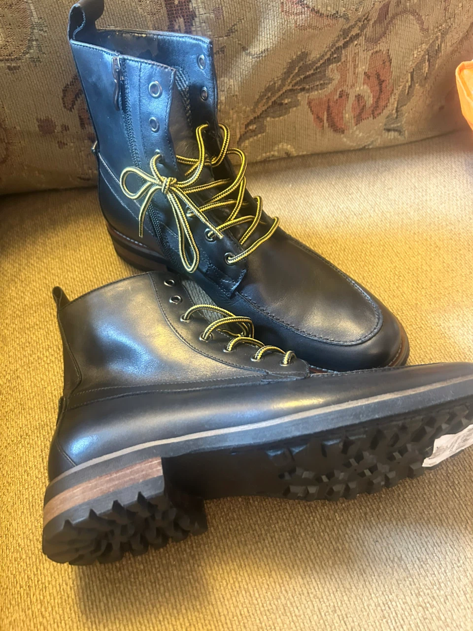 Saks Fifth Avenue Black Leather Boots - photo 2