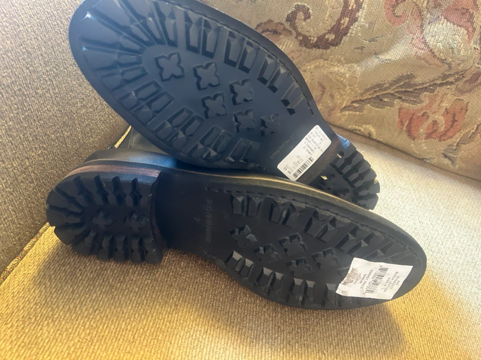 Saks Fifth Avenue Black Leather Boots - photo 3