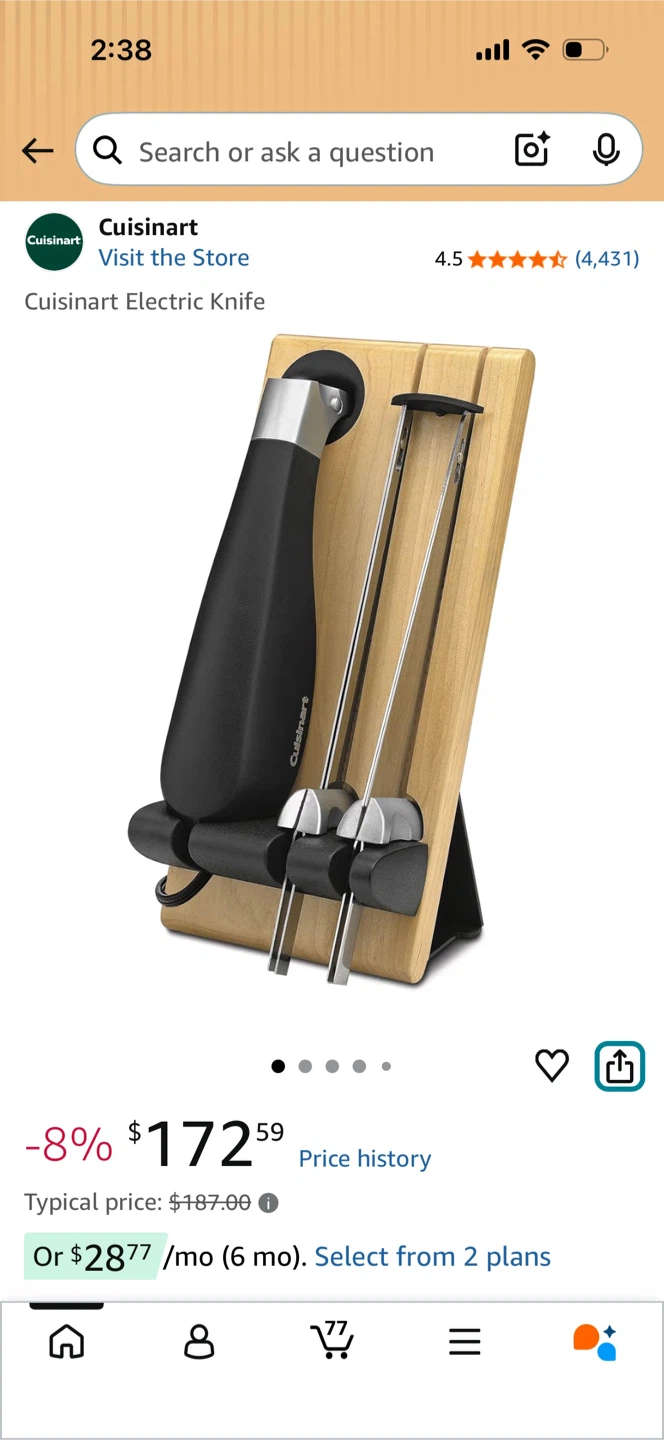 Cuisinart Electric Knife with (Model CEK-40) - photo 3