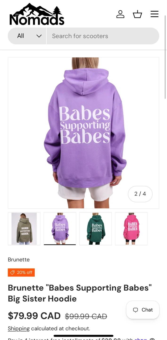 Brunette “Babes Supporting Babes” Big Sister Hoodie - photo 4