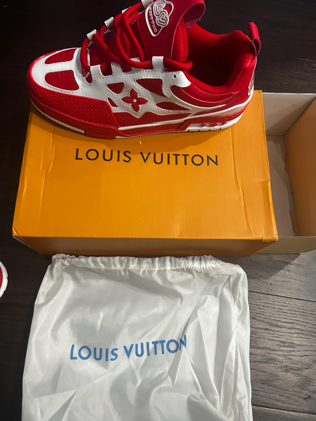 Louis Vuitton Skate Sneakers Red