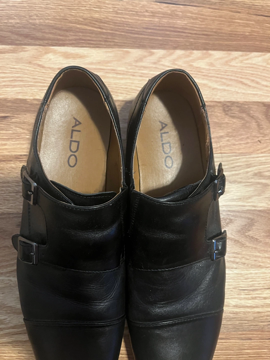 ALDO Black Leather Double Monk Strap Shoes - photo 2