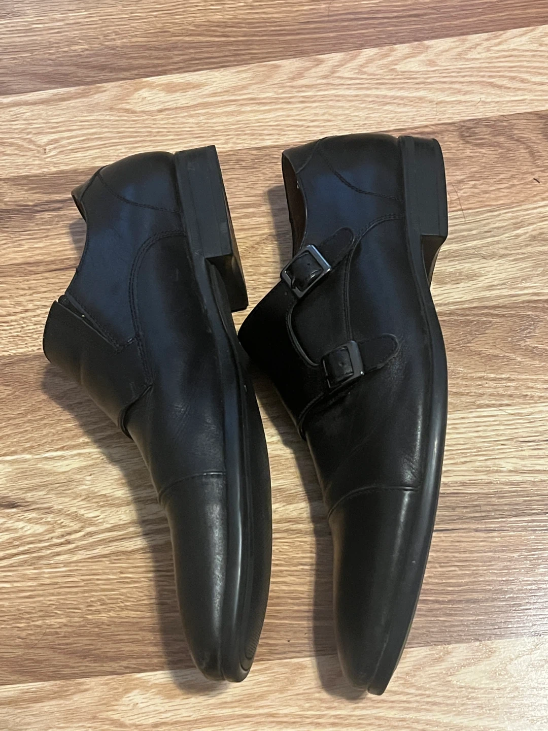 ALDO Black Leather Double Monk Strap Shoes - photo 3