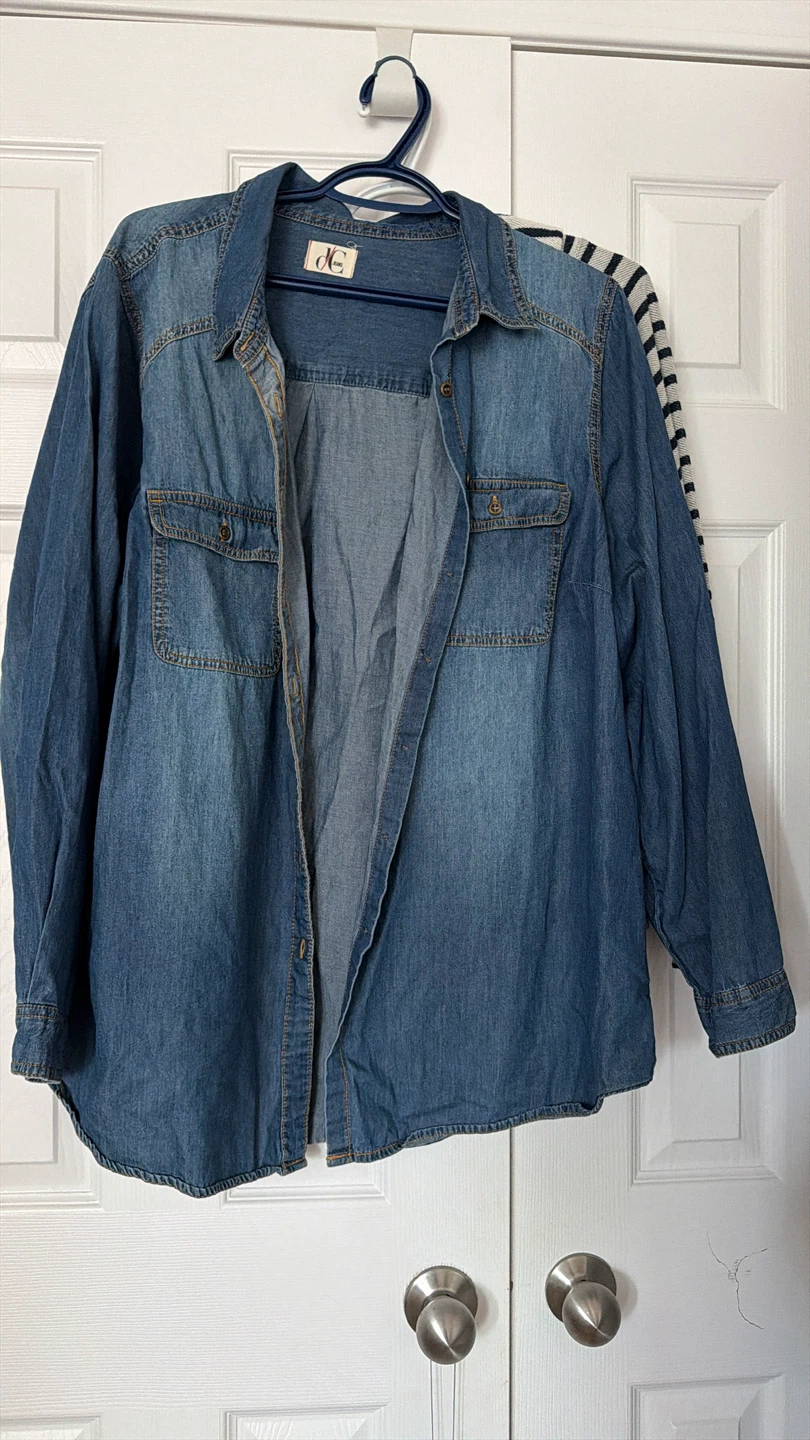Size 3x Jeans Denim Shirt