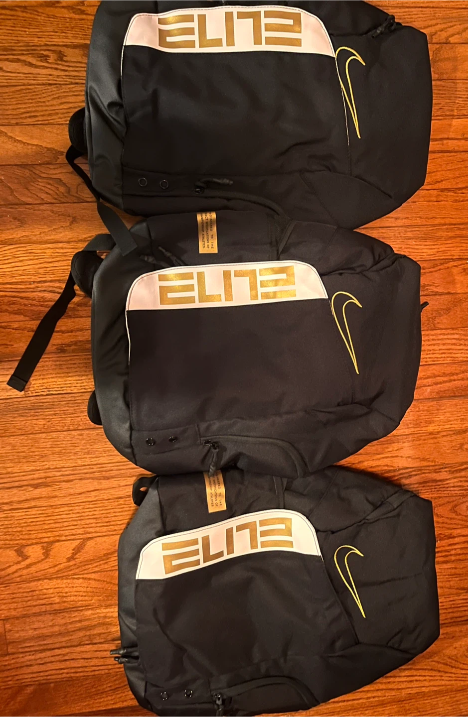 Nike Elite Backpacks - Black and gold