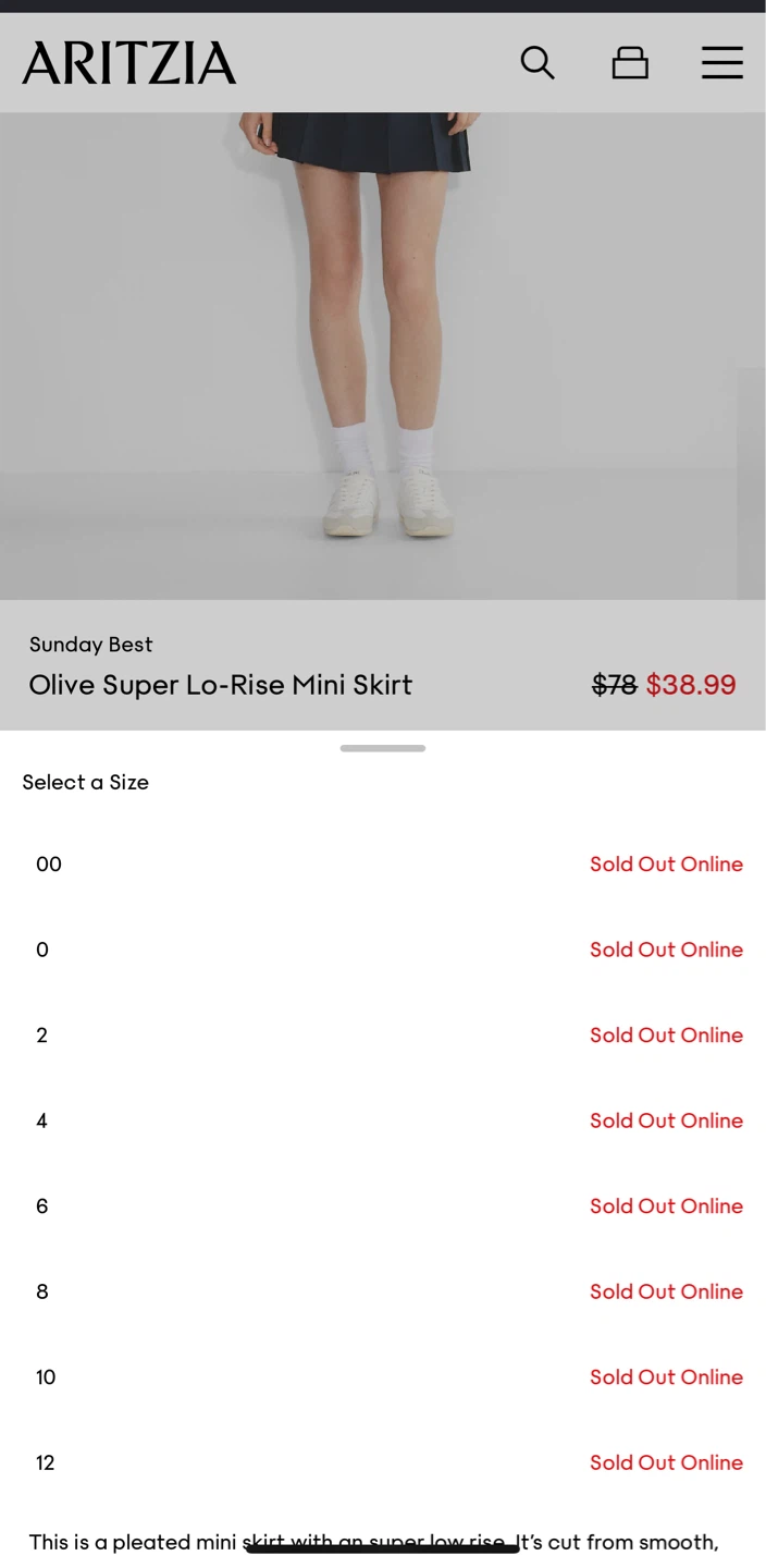 Aritzia Olive Super Lo-Rise Mini Skirt - photo 5