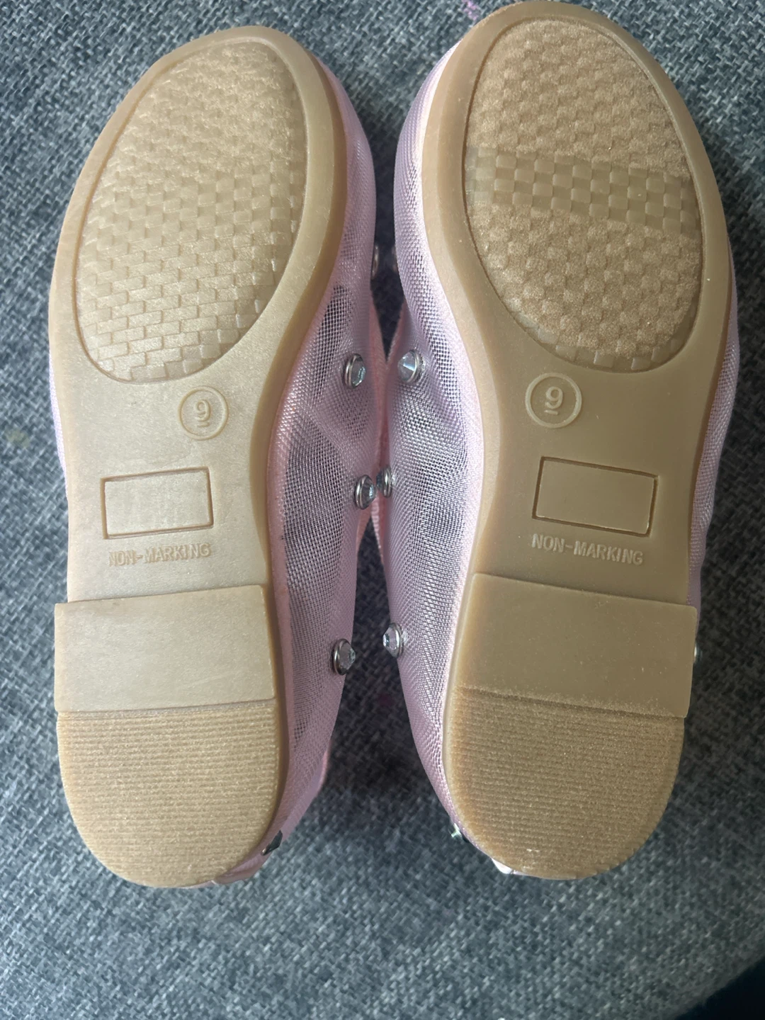 Girls Pink Rhinestone Ballet Flats - photo 2