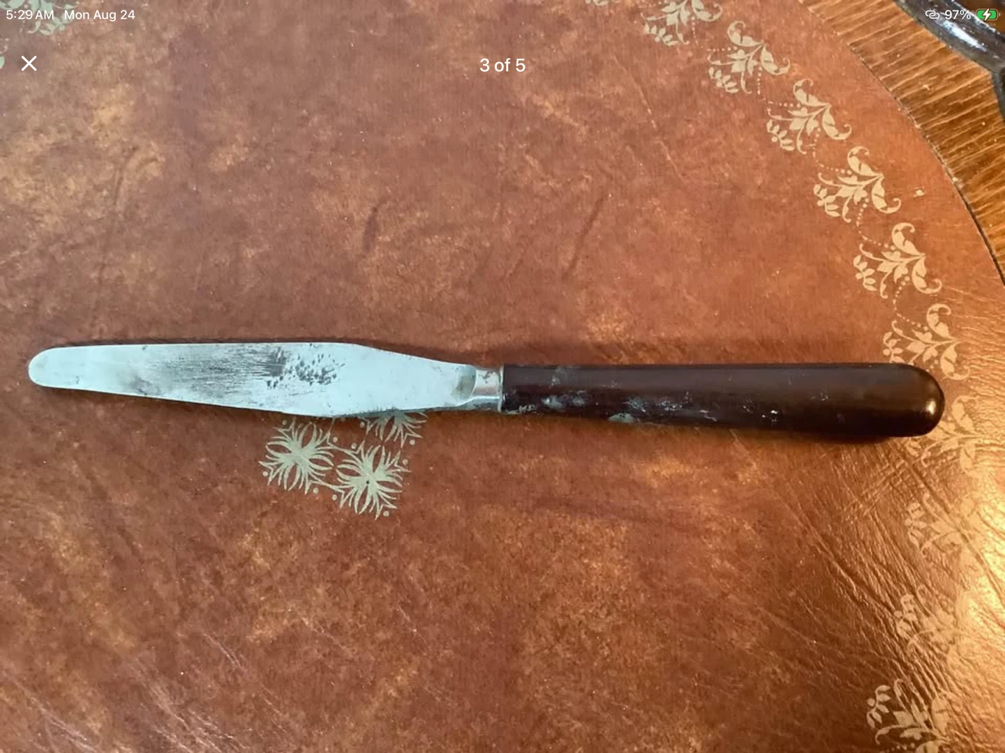 Early 1900’s A Ramsay & Son Palette Tool Bakelite Handle 🐞 - photo 2