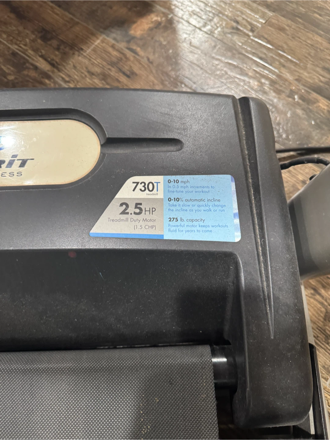 Merit Fitness 730T Treadmill - photo 3