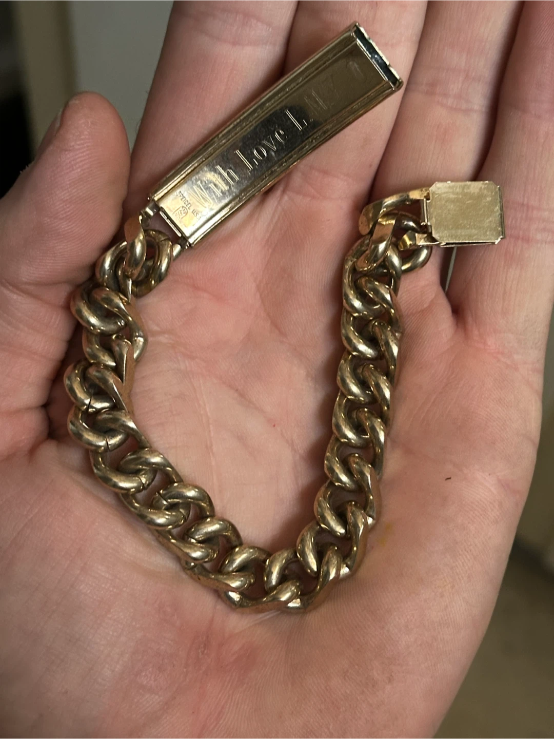 1970s spidel personalized Doug chunky men’s bracelet - photo 2