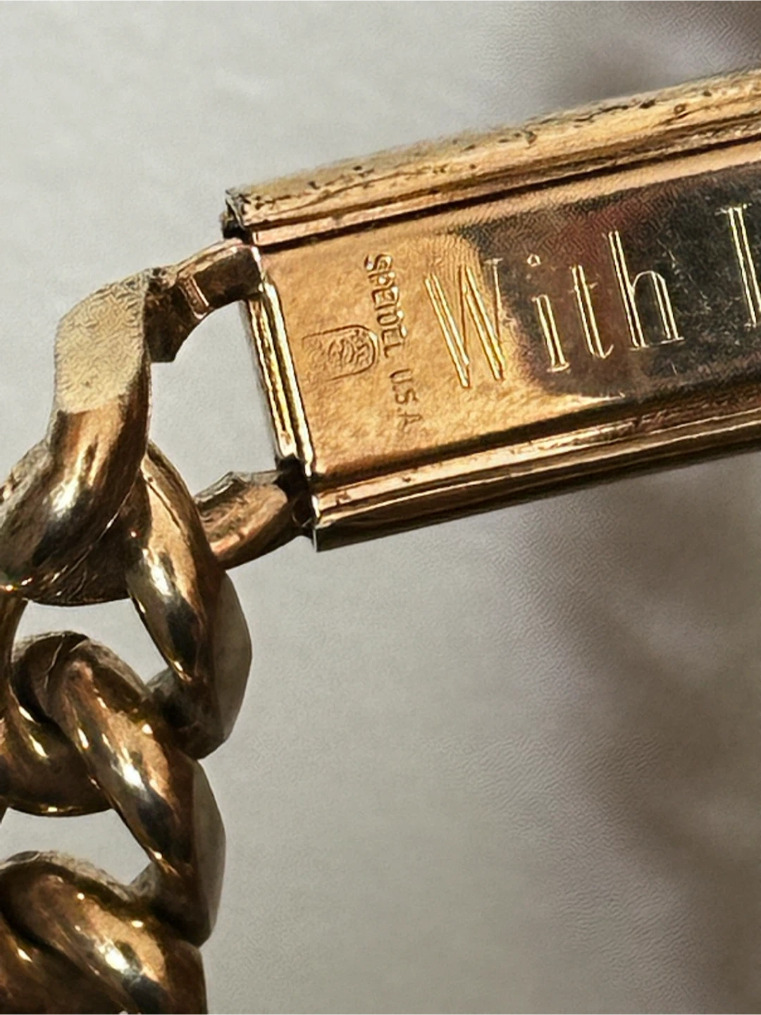 1970s spidel personalized Doug chunky men’s bracelet - photo 4