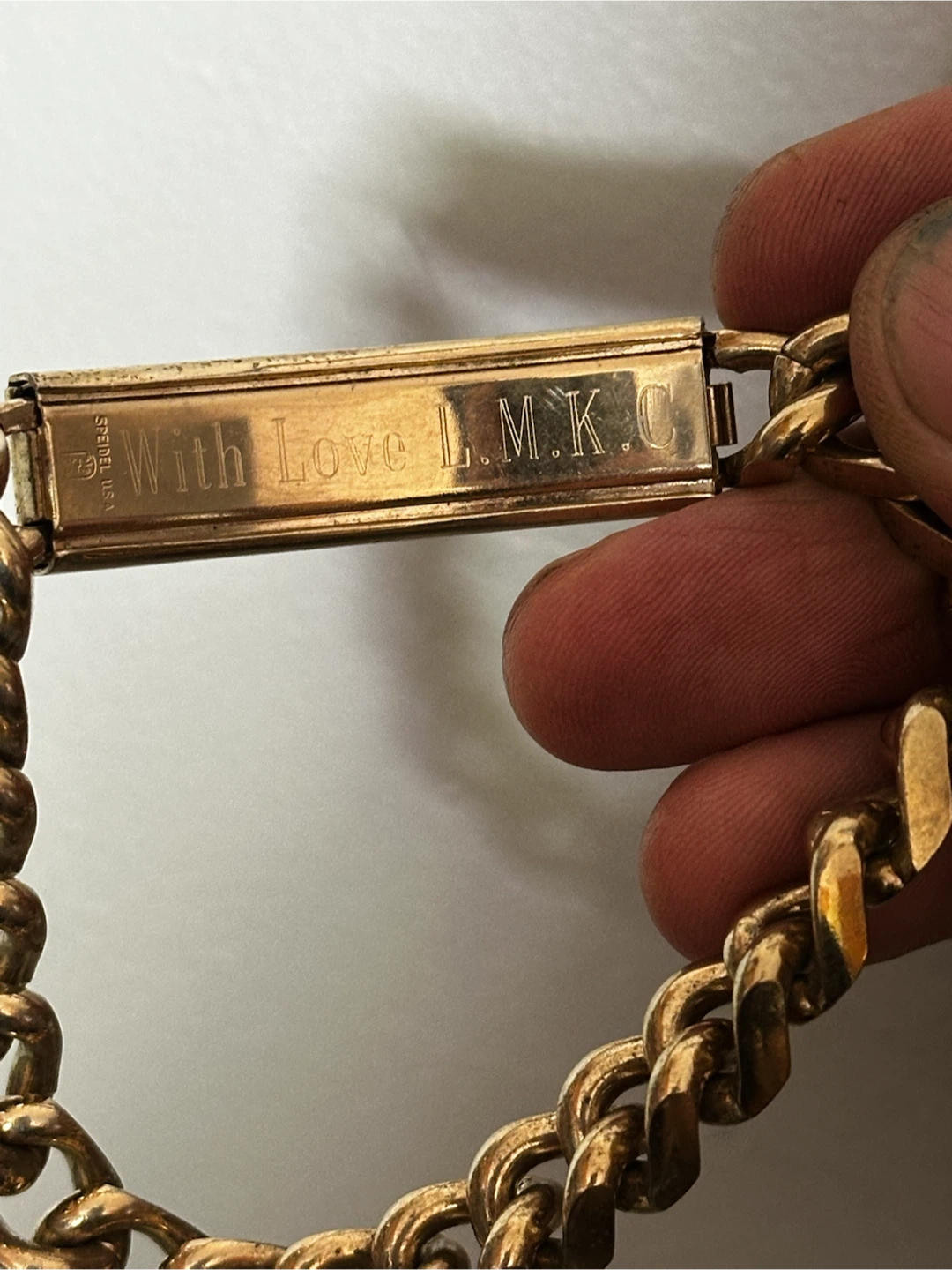 1970s spidel personalized Doug chunky men’s bracelet - photo 5