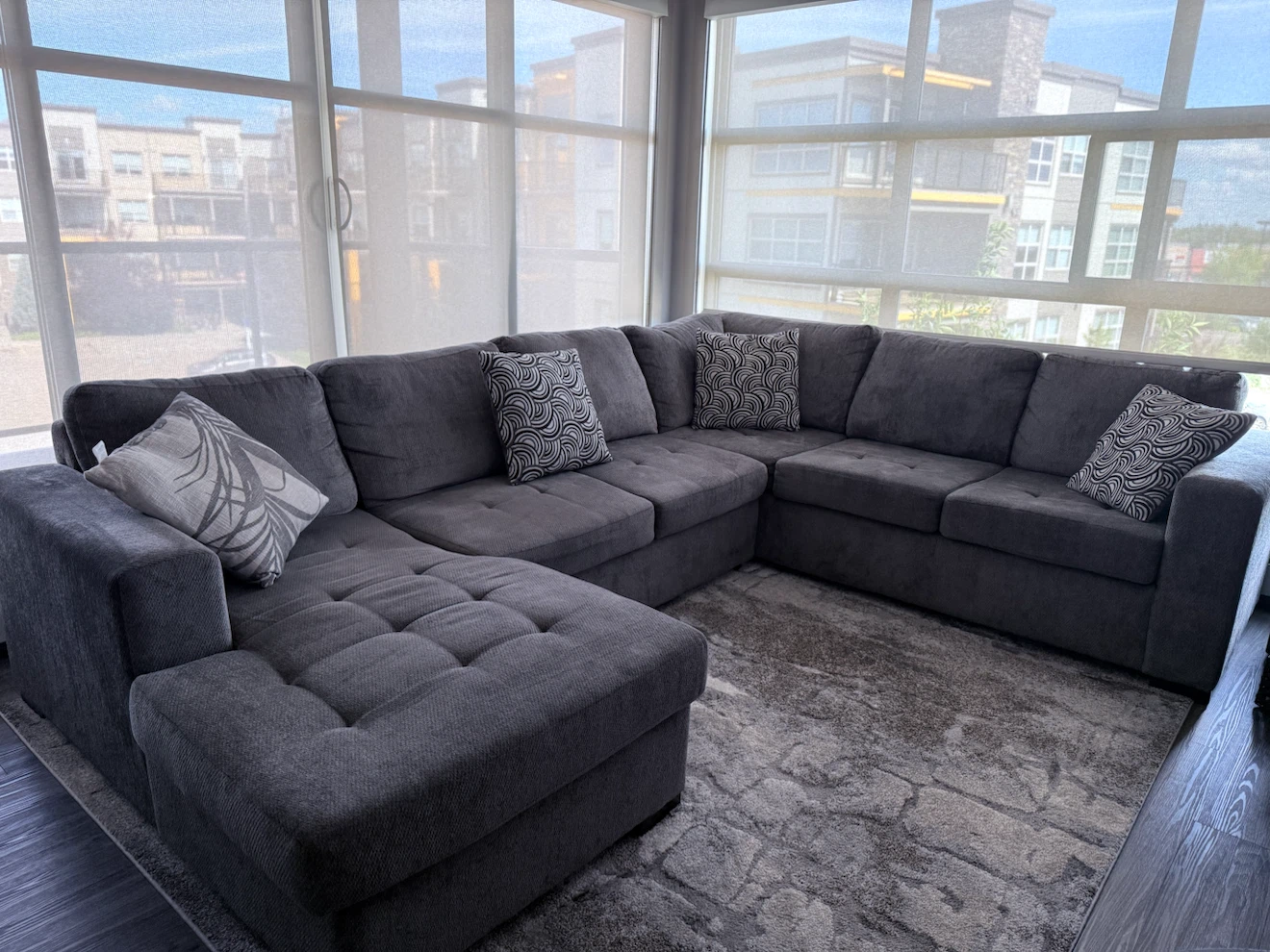 5-Piece left-Facing Sleeper Sectional with Storage Chaise