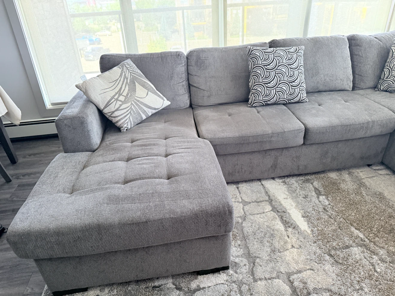 5-Piece left-Facing Sleeper Sectional with Storage Chaise - photo 4