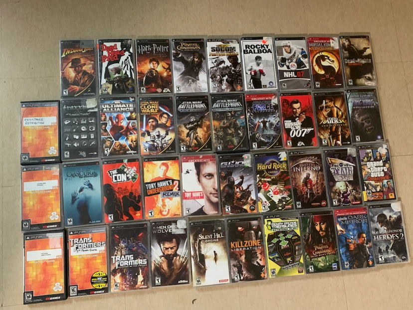 Huge lot of 39 PSP GAMES