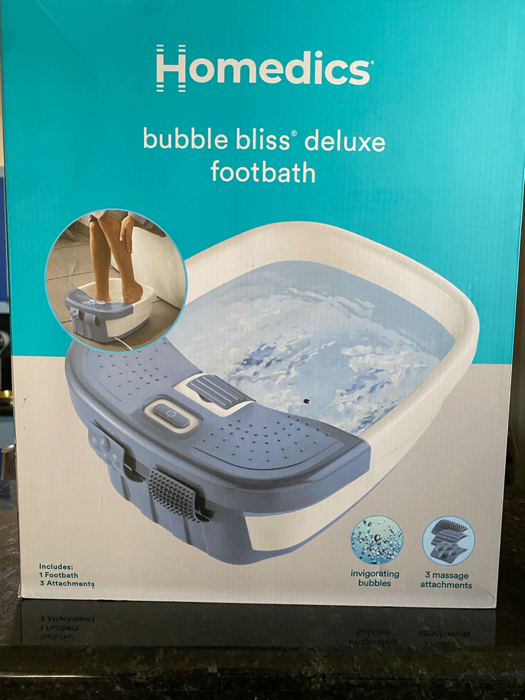 HoMedics Bubble Bliss Deluxe Footbath