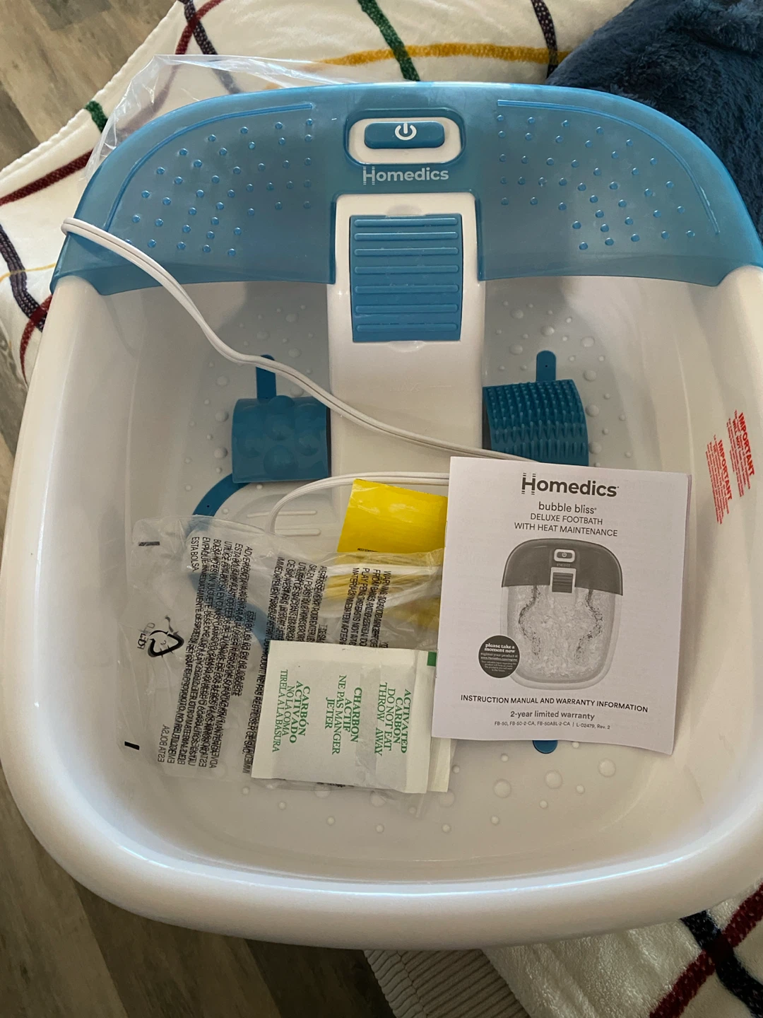 HoMedics Bubble Bliss Deluxe Footbath - photo 2