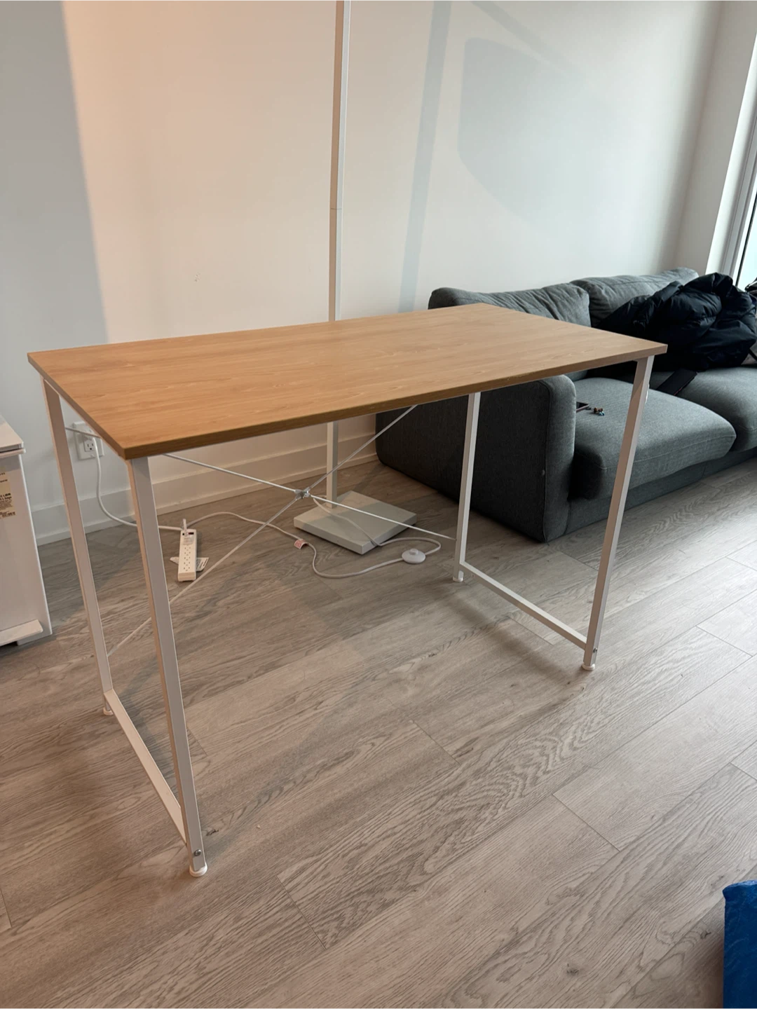 IKEA LACK Desk, White and Oak Effect
