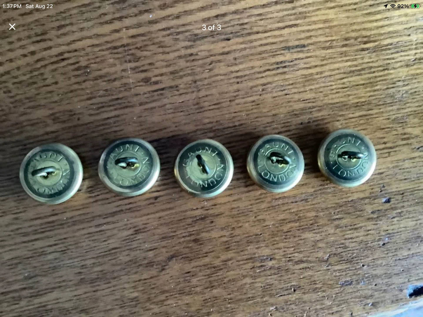 Five Vintage Royal Cdn Navy Officer’s Buttons 🐞 - photo 3