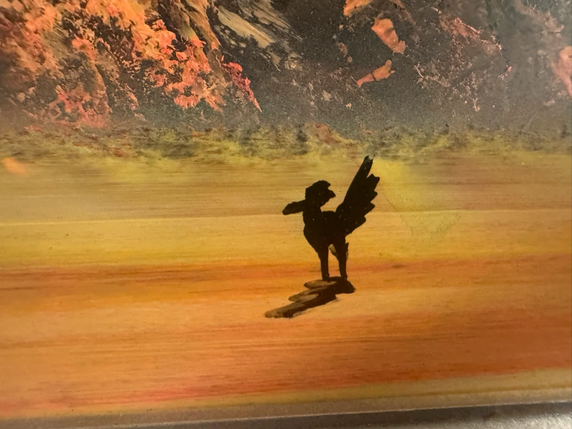 Oil Painting of New Mexico with “ The Road Runner “ - photo 2