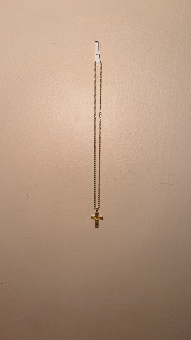 Gold Plated 925 Cross Necklace