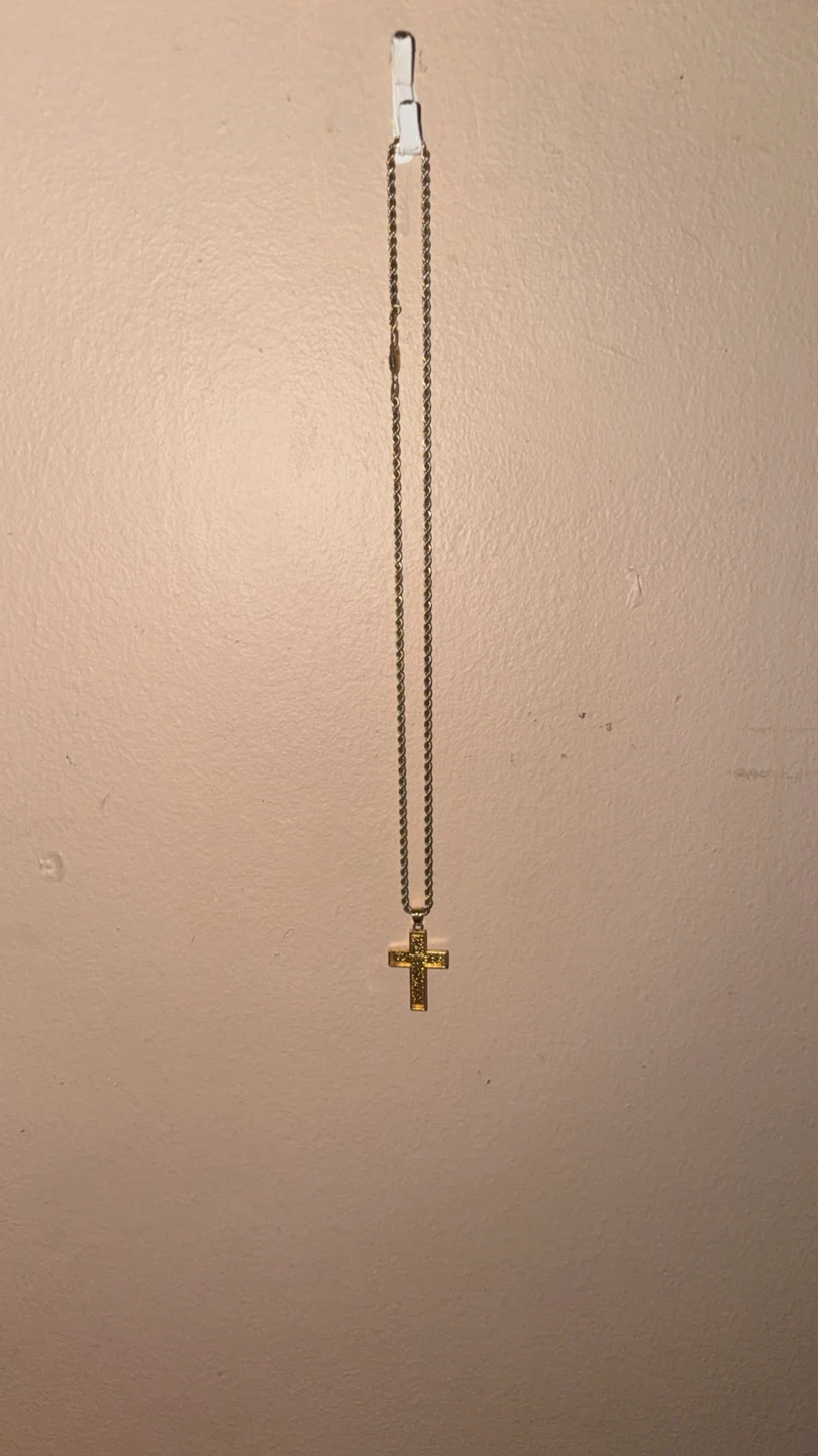 Gold Plated 925 Cross Necklace - photo 2