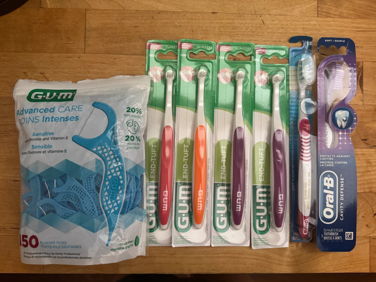 New toothbrushes