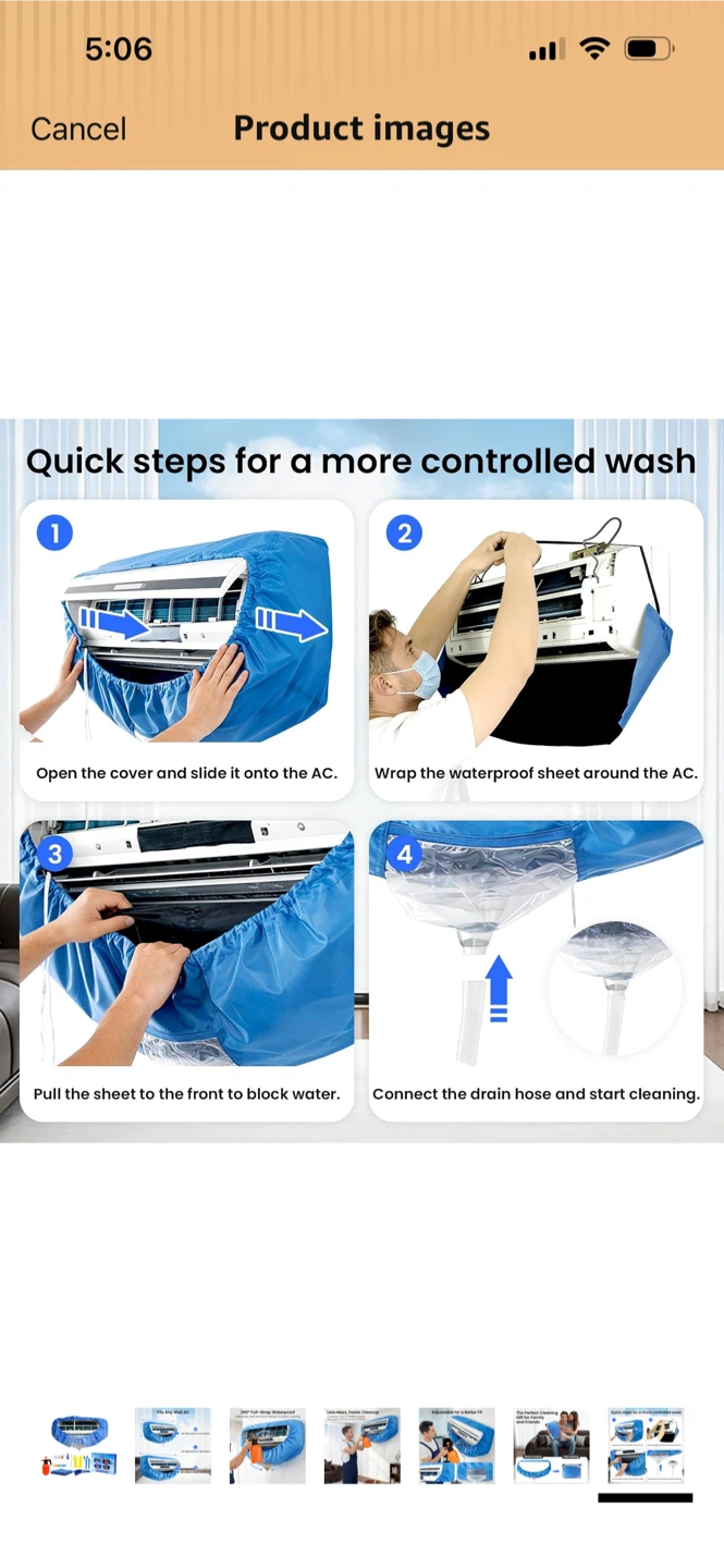 New-Air Conditioning Cleaning Cover-Large
