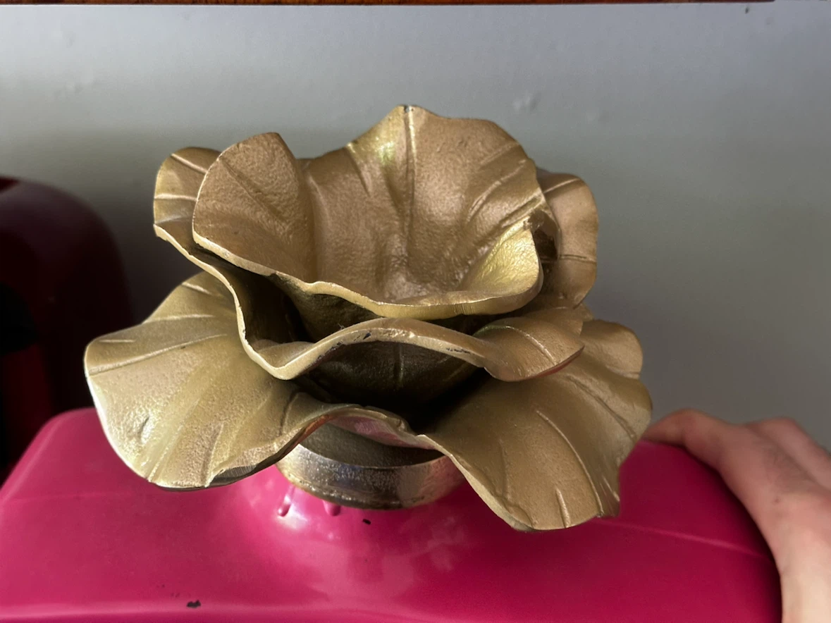 Large pink rose perfume bottle - photo 2