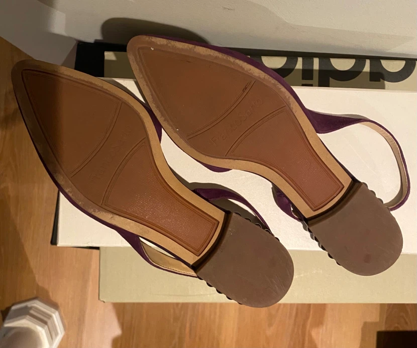 Franco Sarto Purple Suede Slingback Heels - photo 3