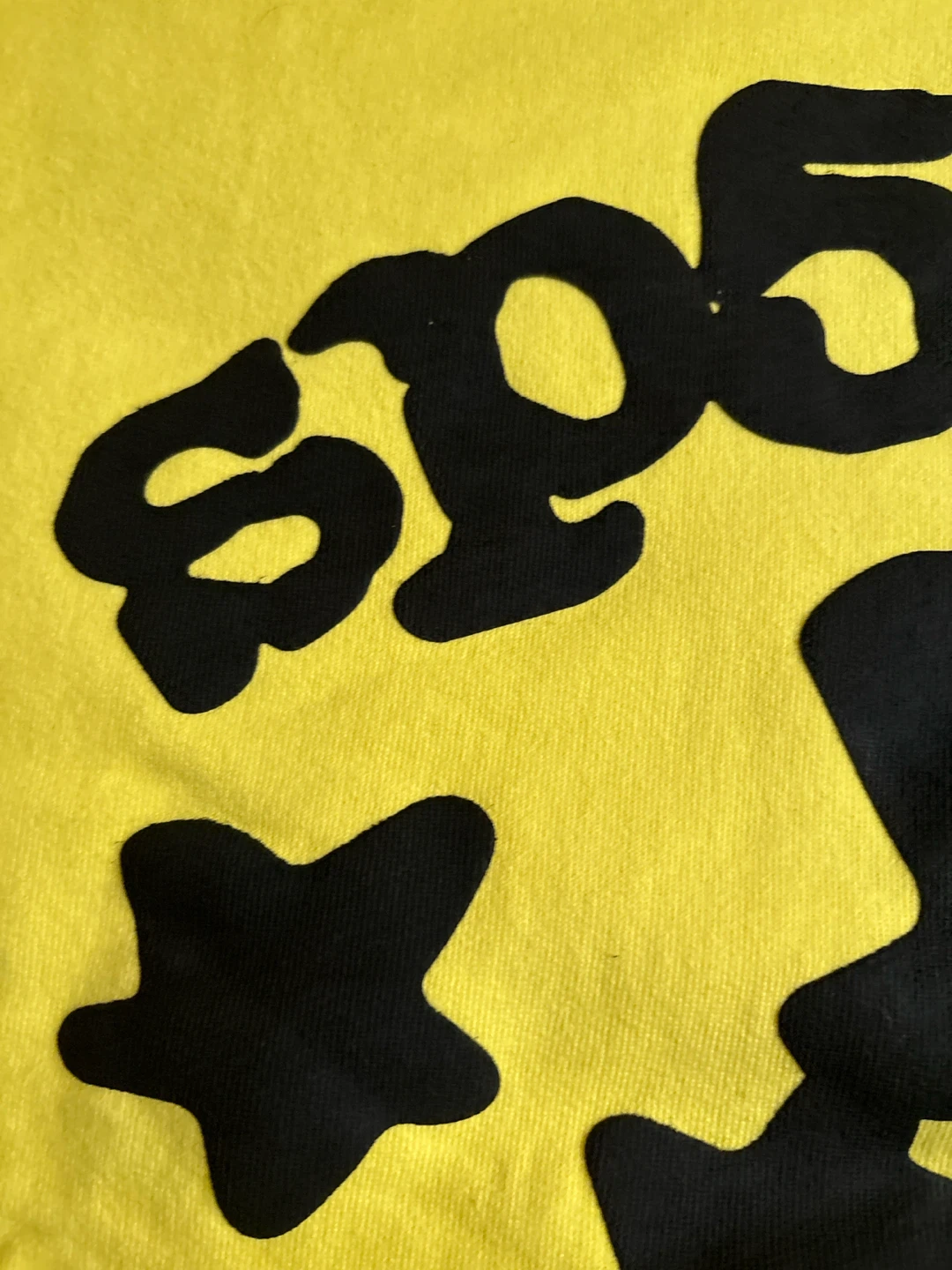 Spider Hoodie Yellow Black Stars Size XL - photo 2