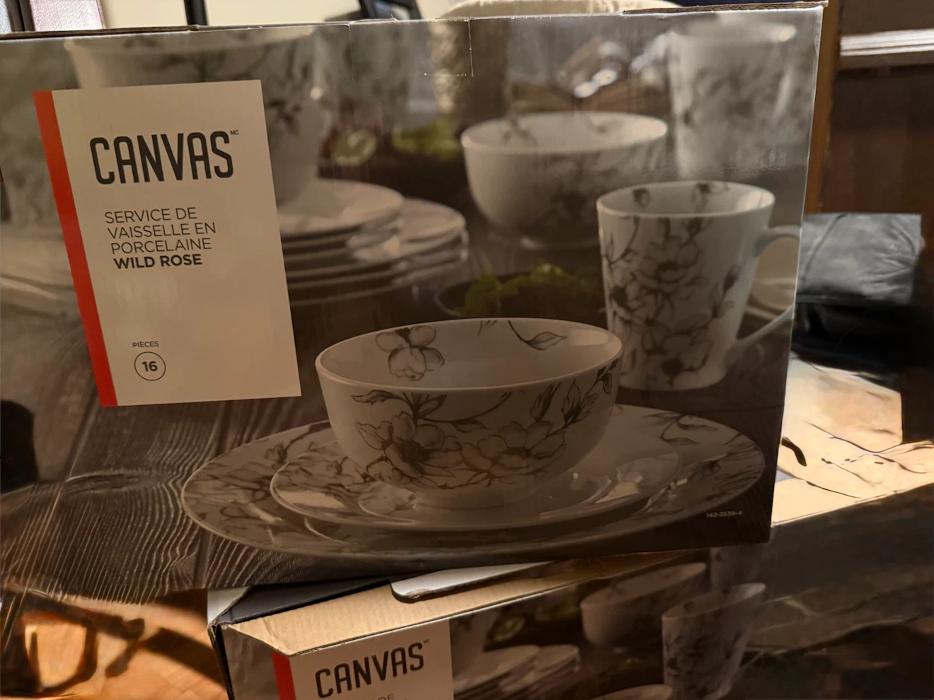 CANVAS Wild Rose Porcelain Dinnerware Set - photo 2