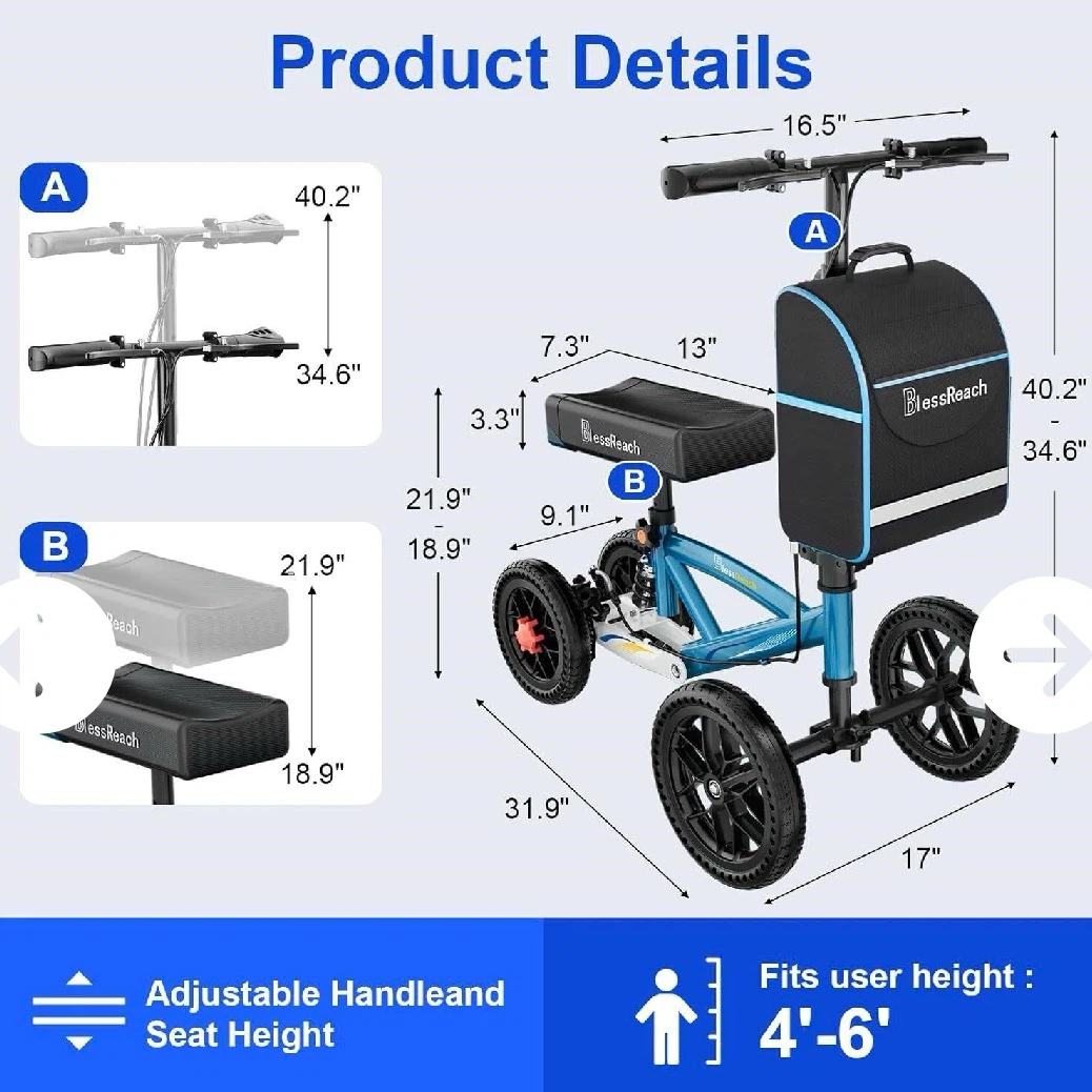 New BlessReach Knee Walker Scooter(free delivery) - photo 2