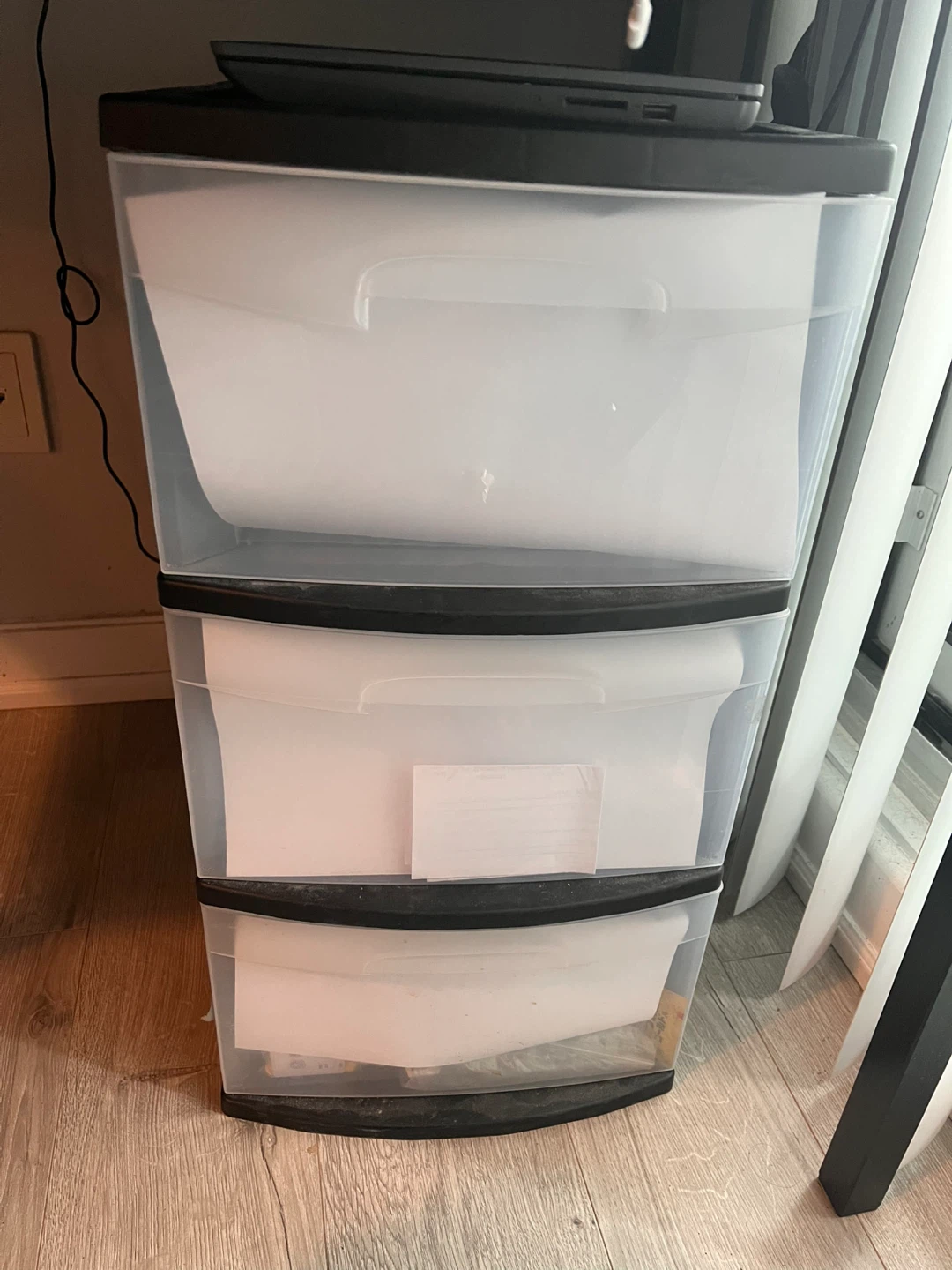 3-Drawer Plastic Storage Cart - photo 2