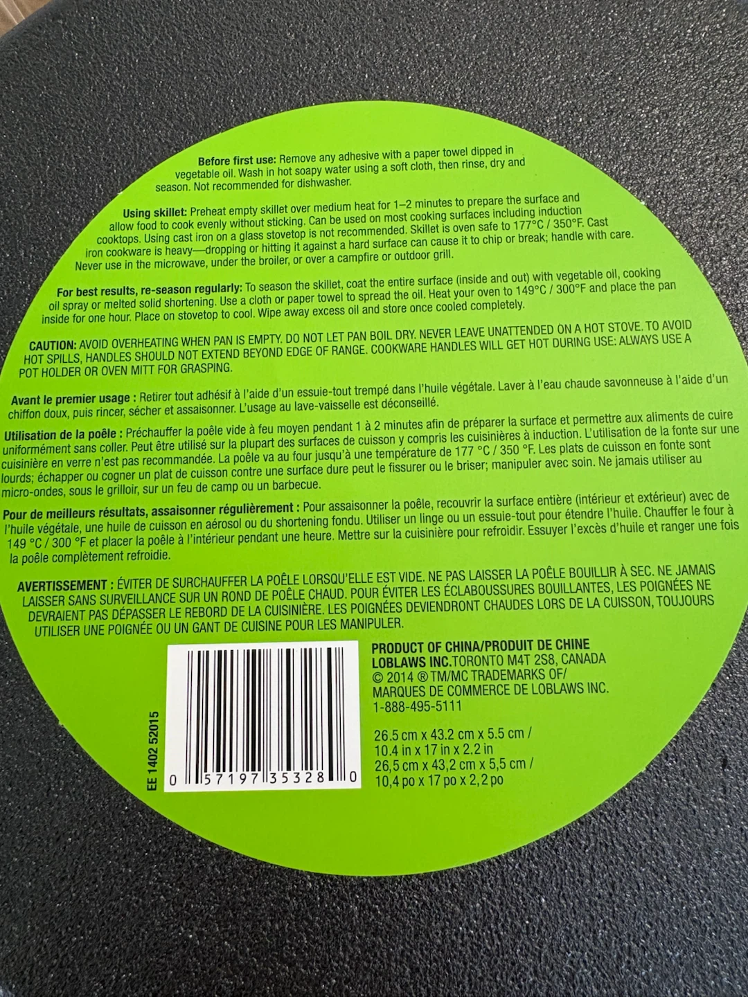 Everyday Essentials Cast Iron 10" Skillet - photo 2