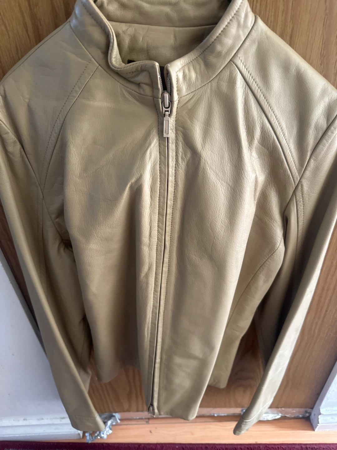 Danier Beige Leather Jacket XS