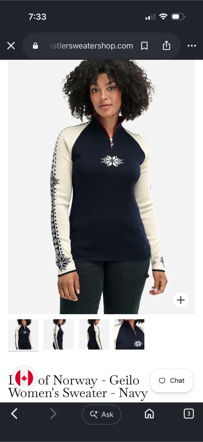 Dale of Norway Geilo Women's Sweater Navy Size S - photo 3