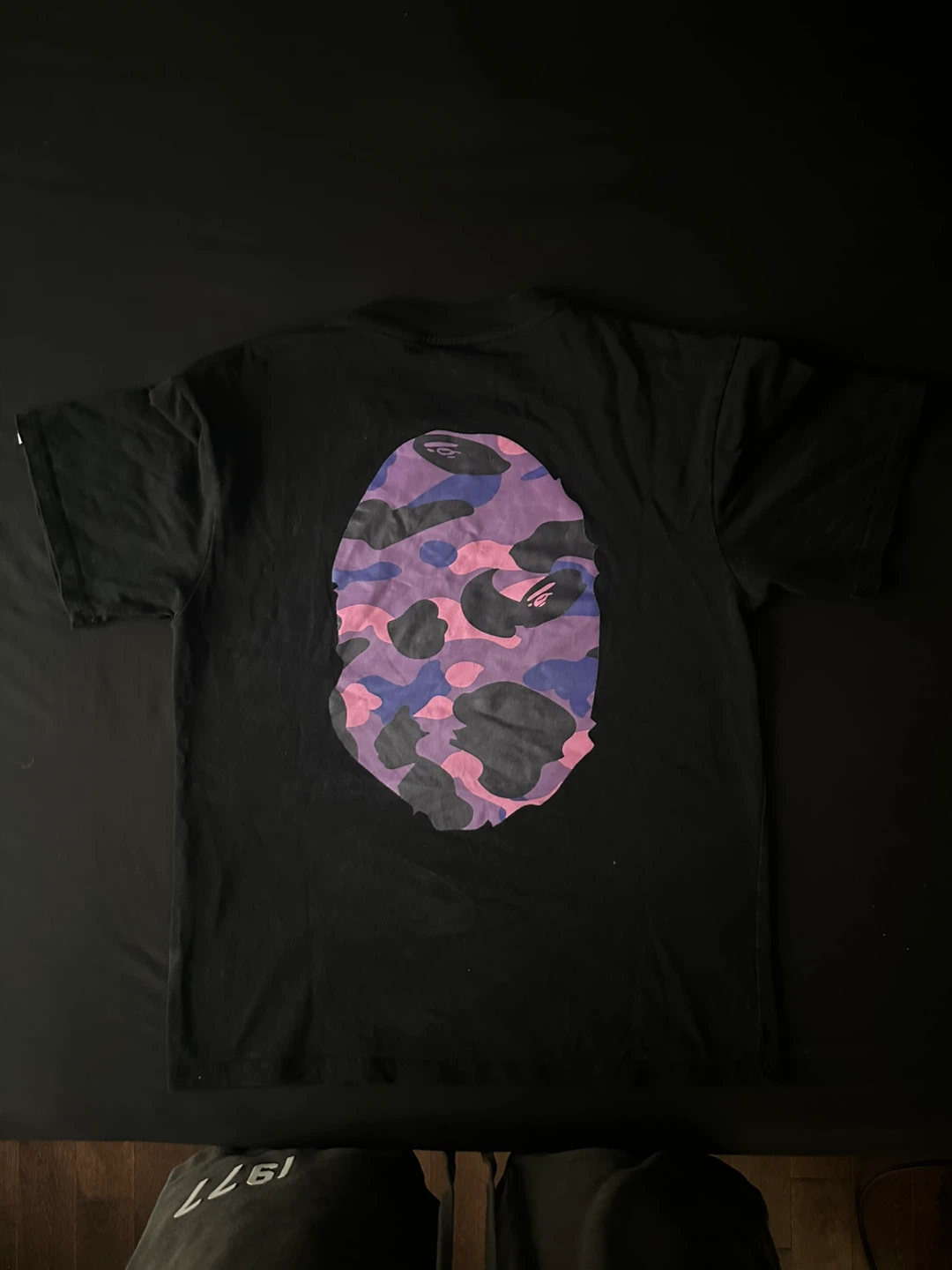 BAPE A Bathing Ape Camo Ape Head T-Shirt Size S - photo 2