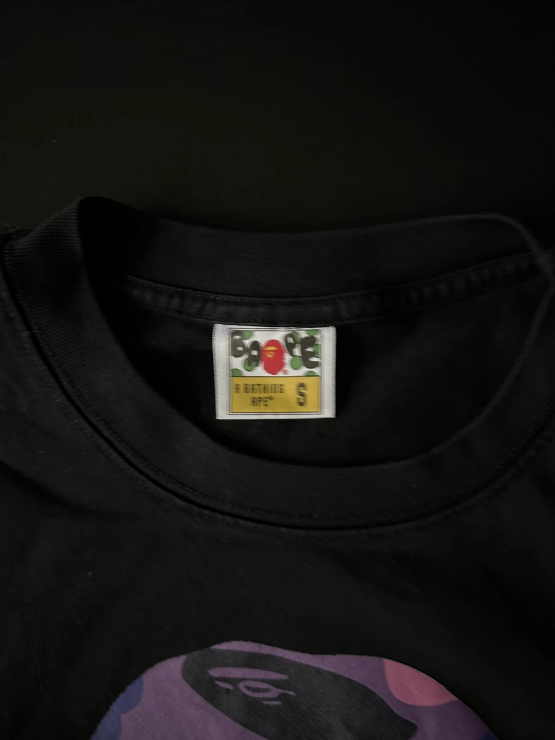 BAPE A Bathing Ape Camo Ape Head T-Shirt Size S - photo 3